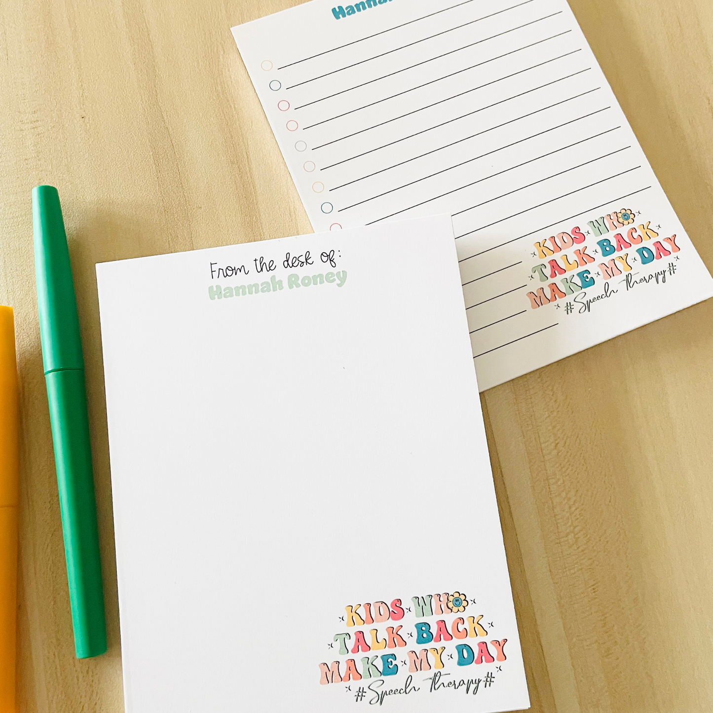 Speech Therapist Notepad