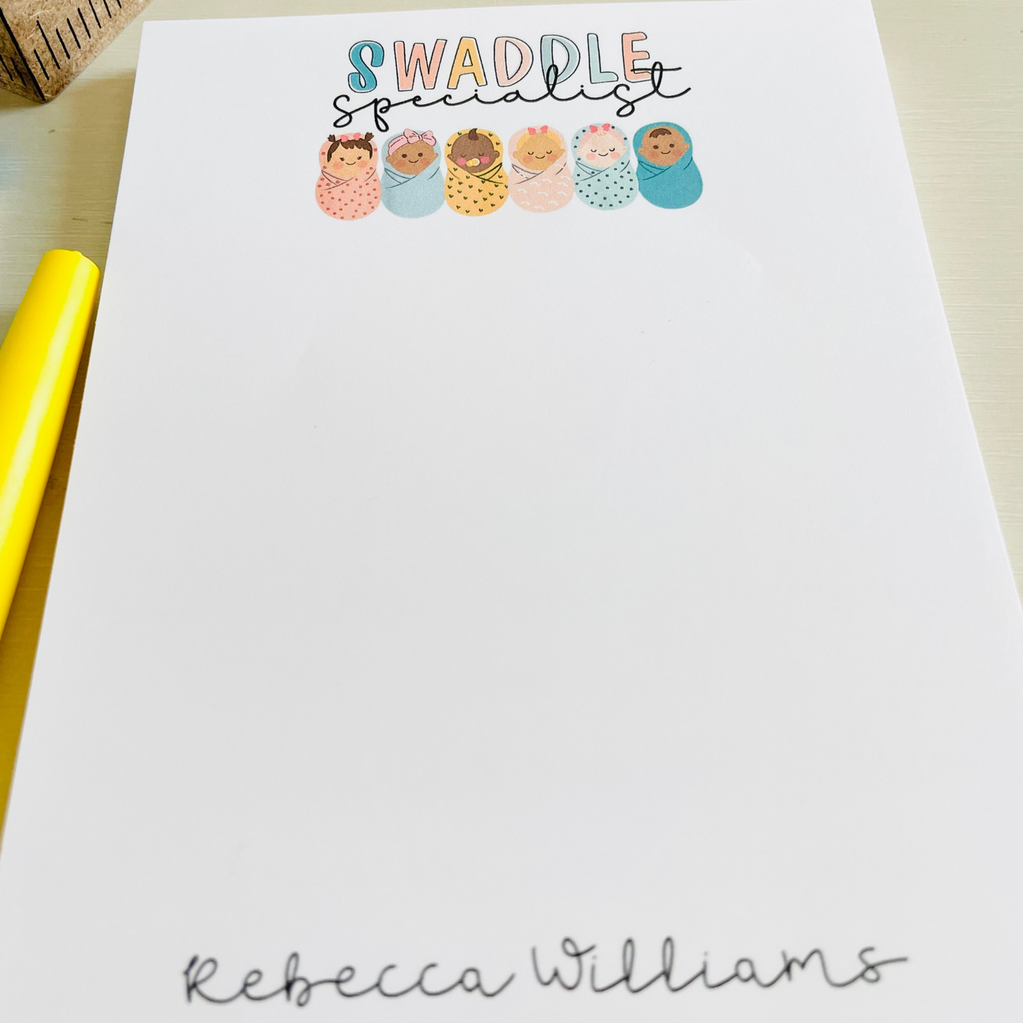 Swaddle Specialist Notepad