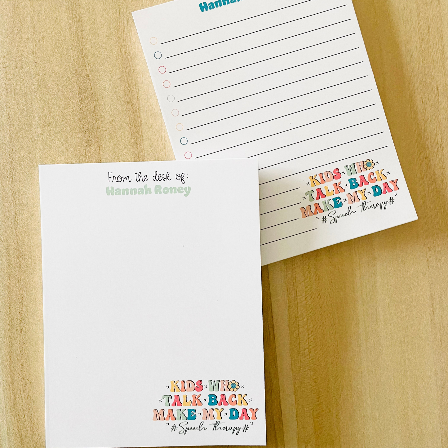 Speech Therapist Notepad