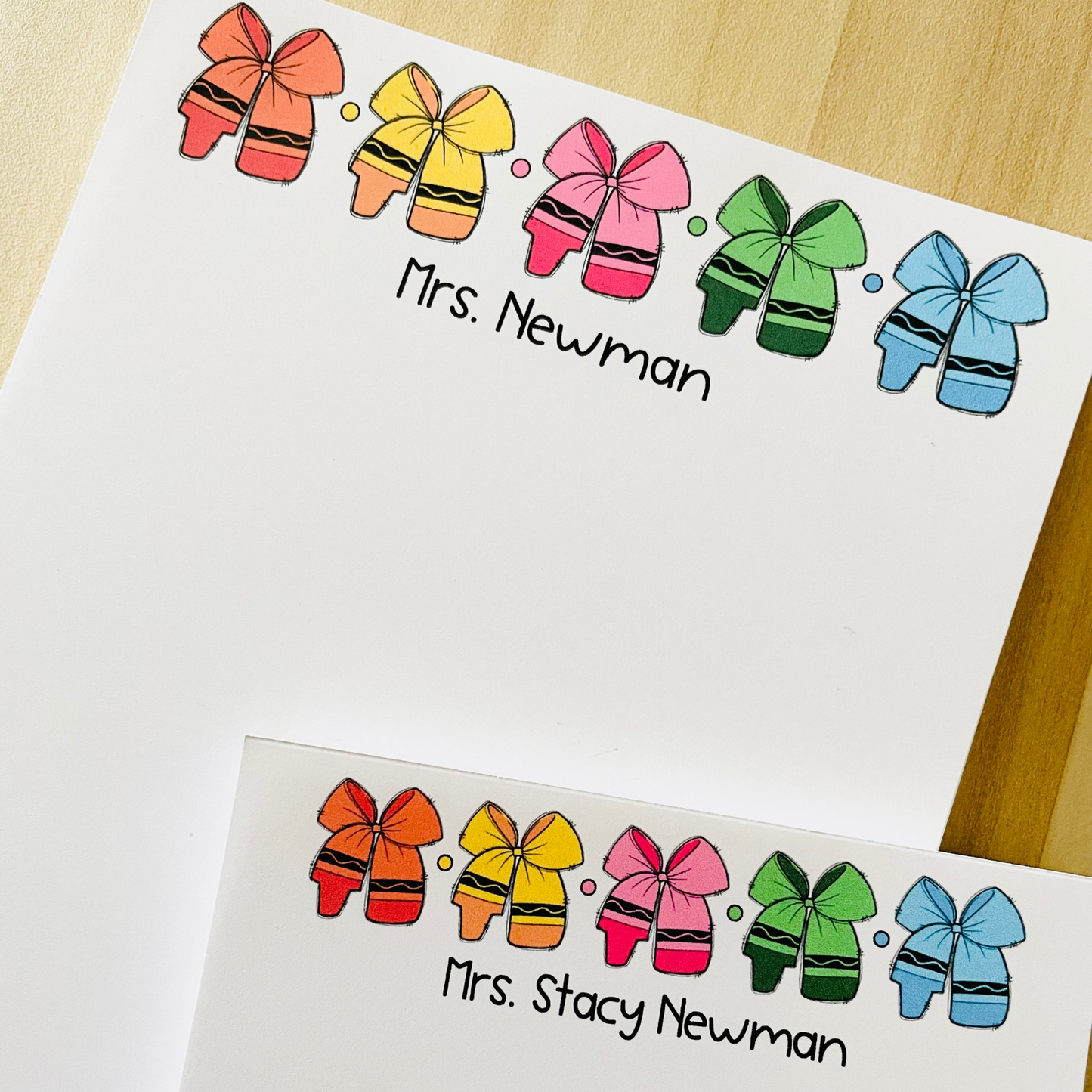 Crayon Bow Notepad