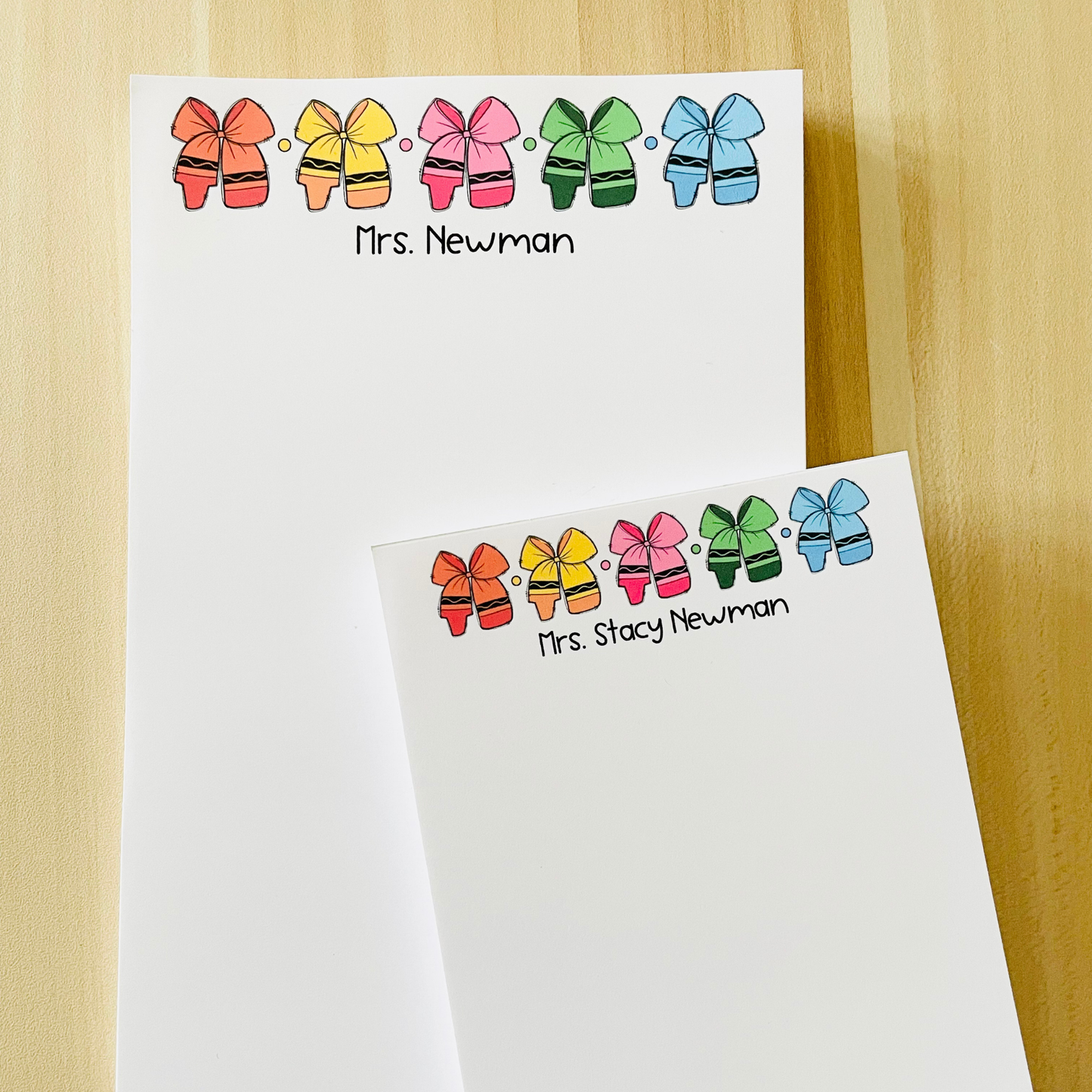 Crayon Bow Notepad
