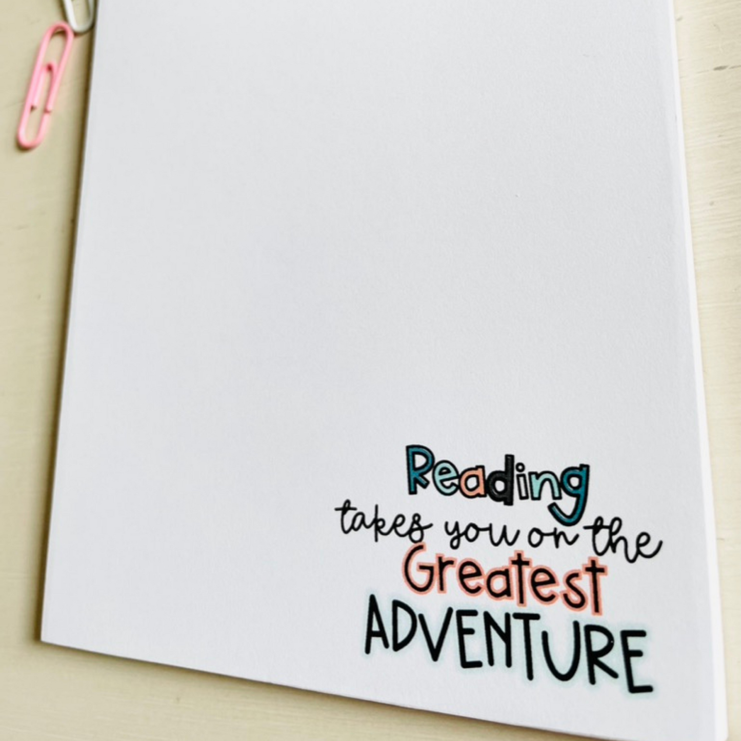 Reading Adventure Notepad