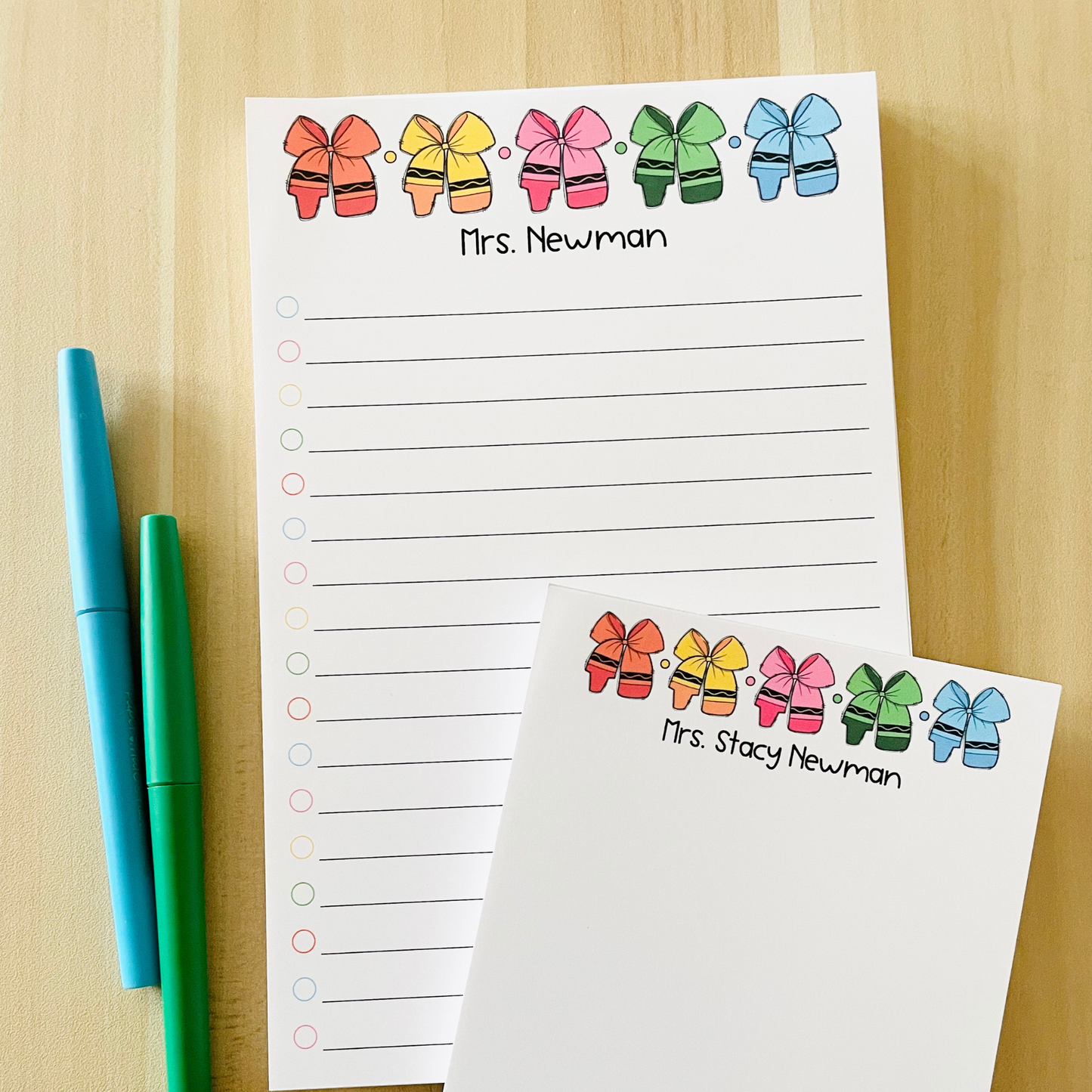 Crayon Bow Notepad