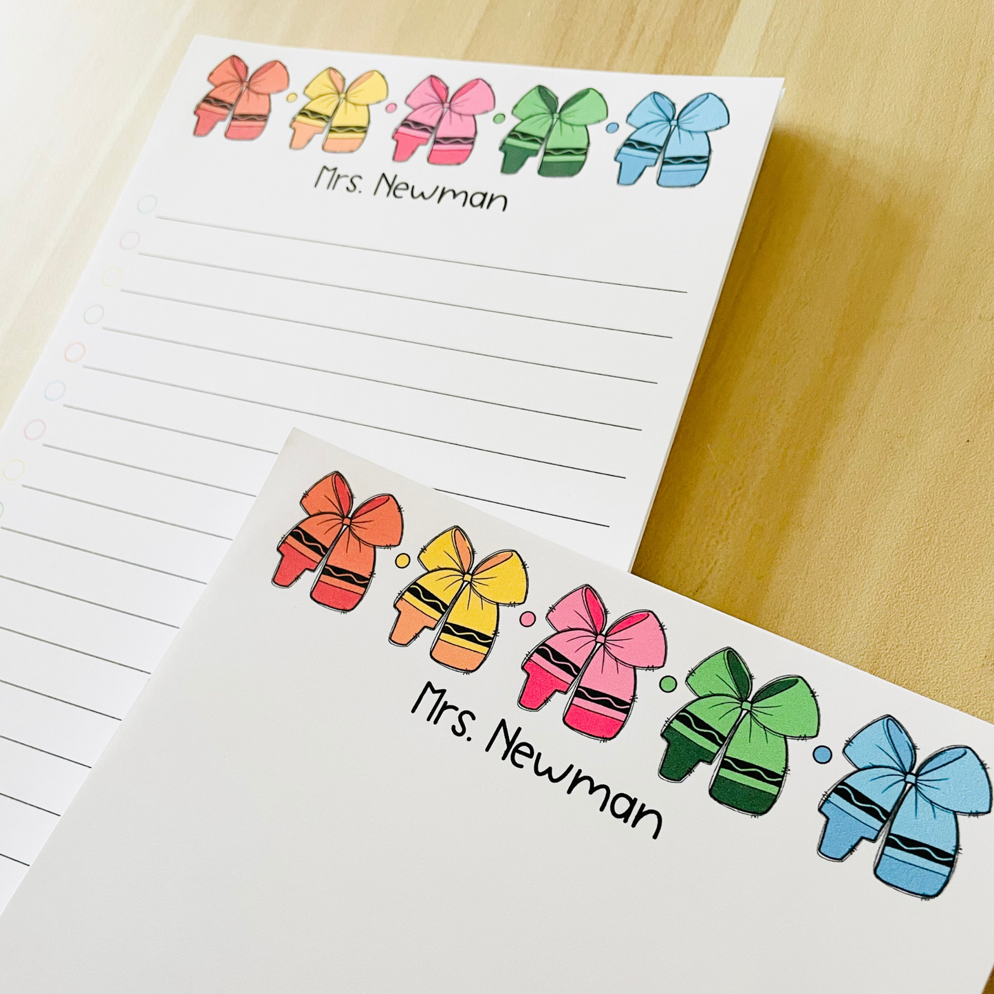 Crayon Bow Notepad