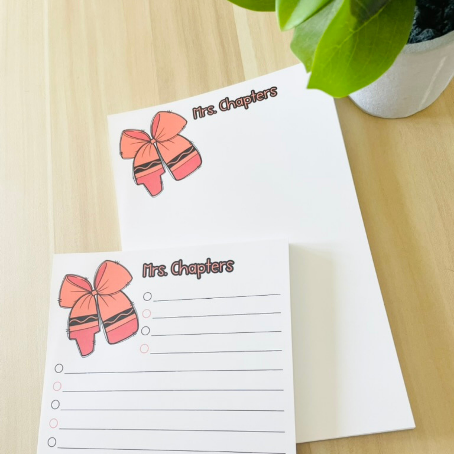 Colorful Bow Notepad