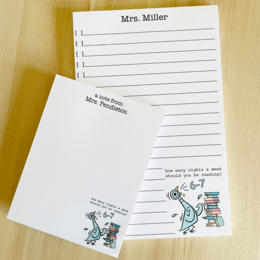 Reading Teacher Notepad 6-7