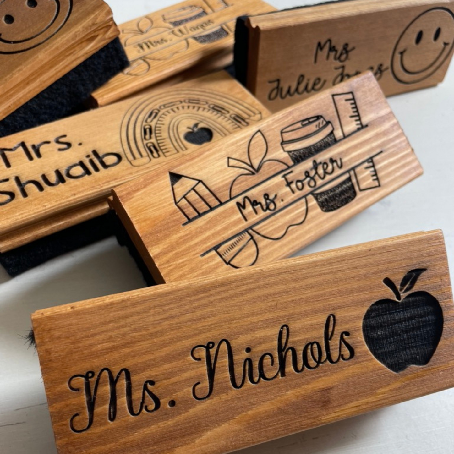 Engraved Erasers
