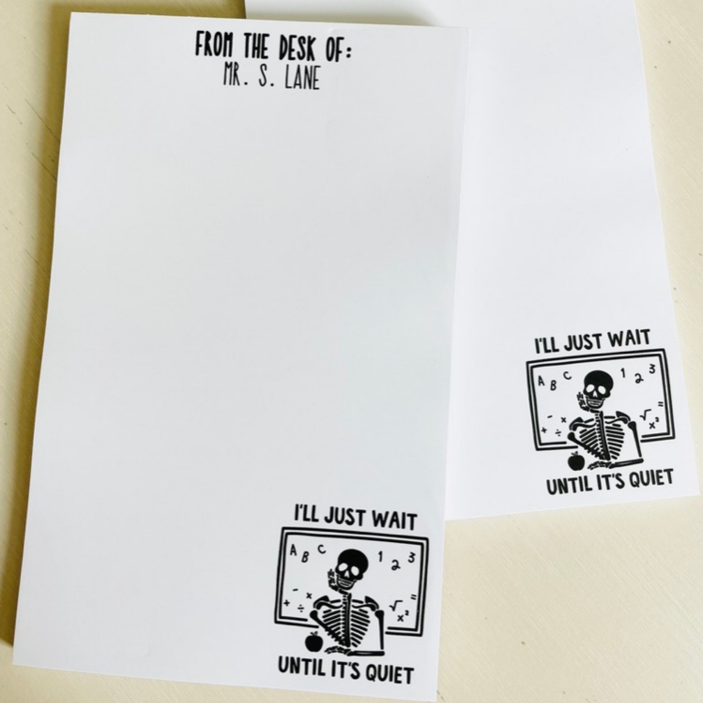 Wait Until it's Quiet Notepad