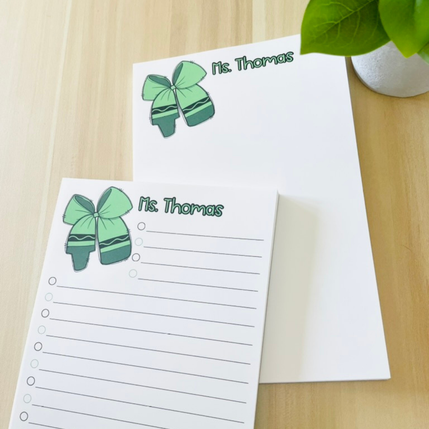 Colorful Bow Notepad