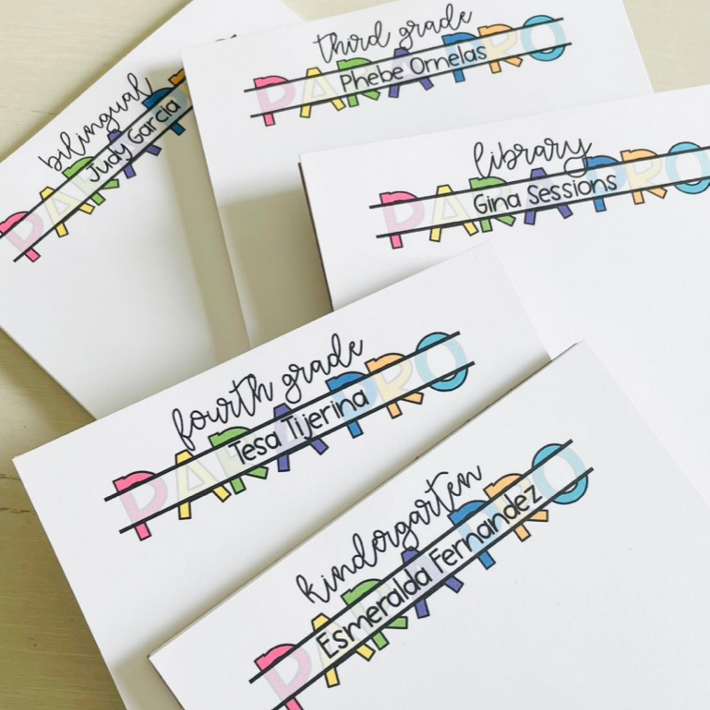Colorful Teacher Title