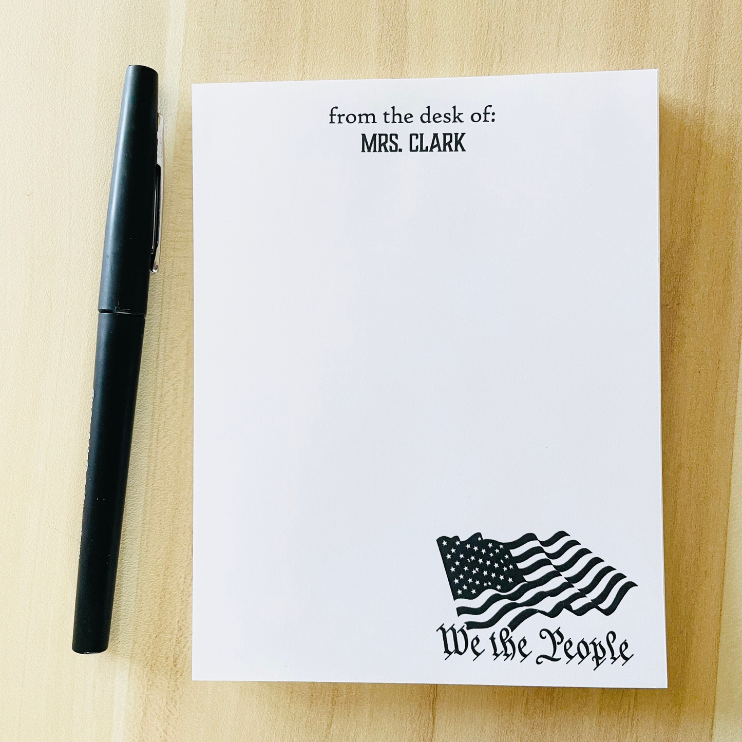 We The People with Flag