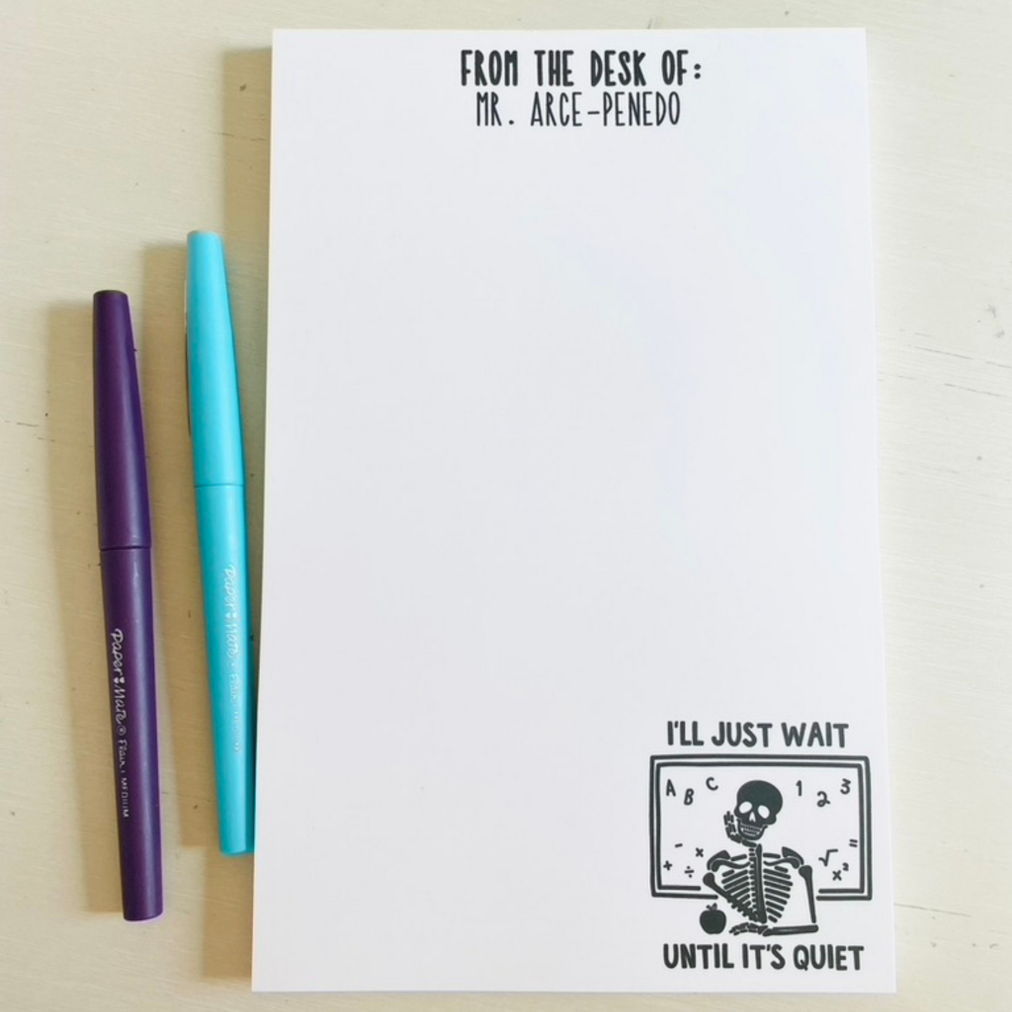 Wait Until it's Quiet Notepad