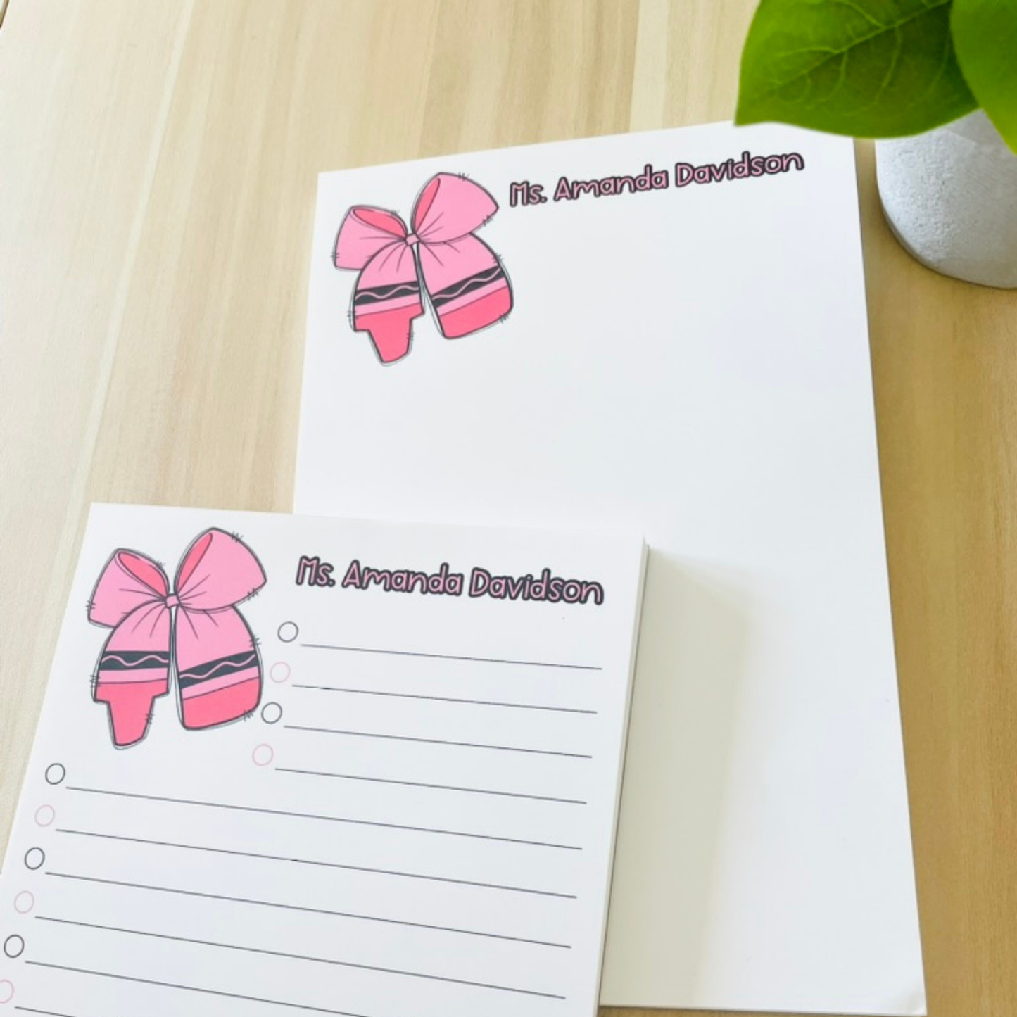 Colorful Bow Notepad