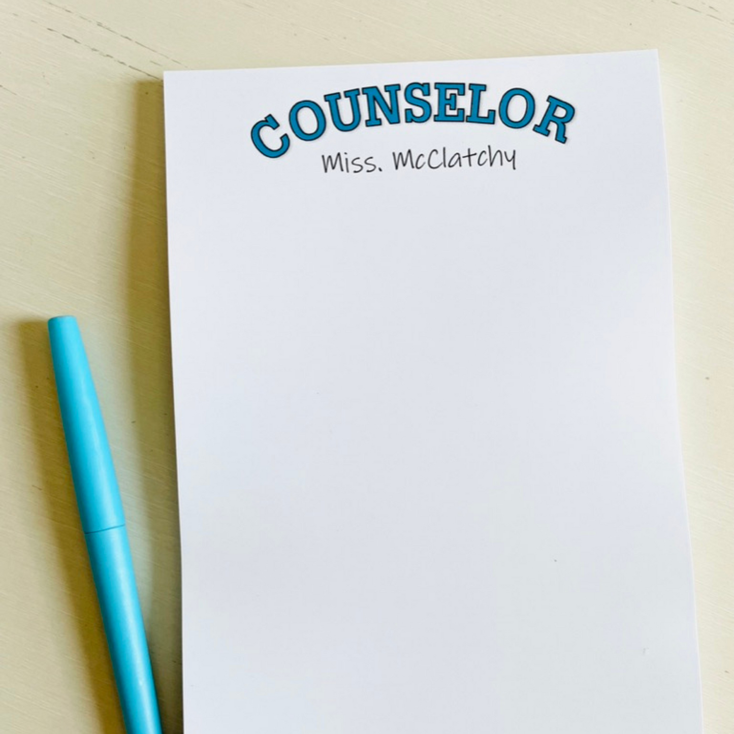 Customize Teacher Job Notepad