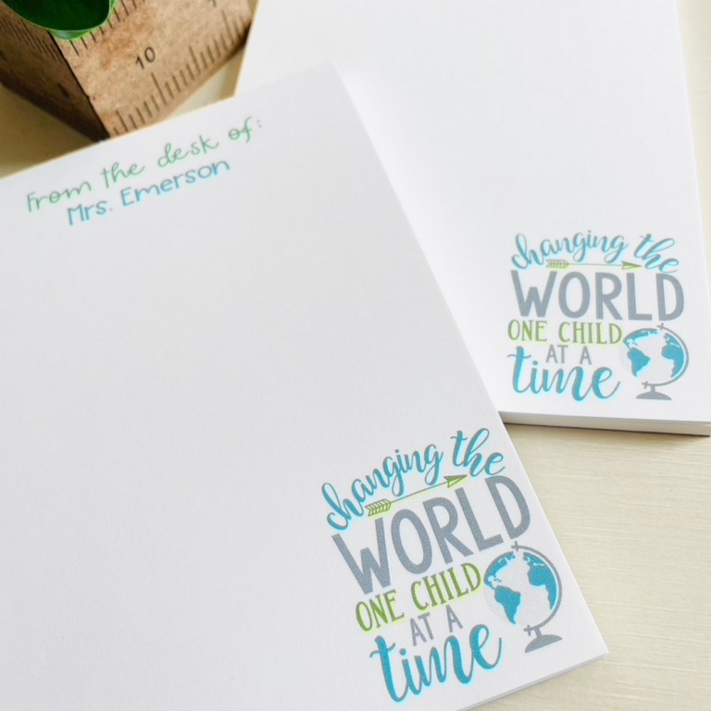 Changing the World Teacher Notepad