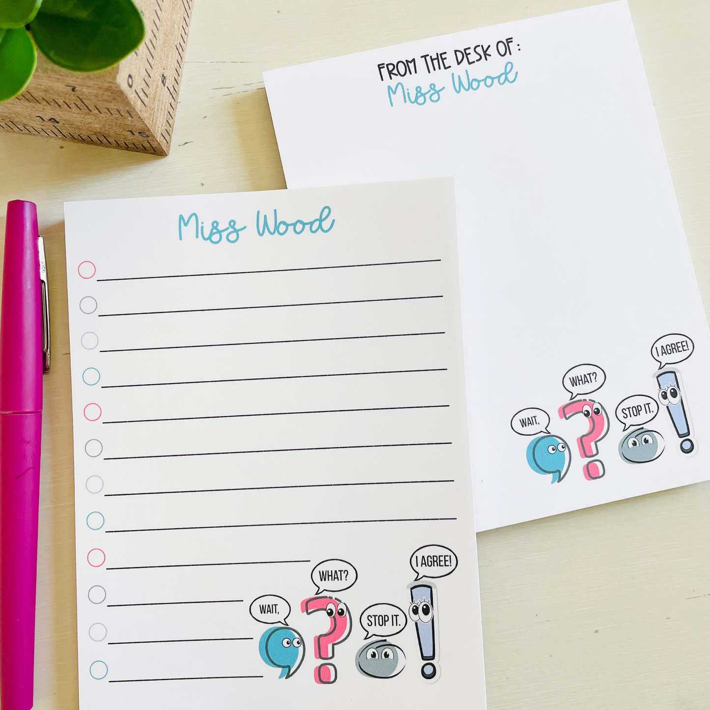 Punny Punctuation Notepad