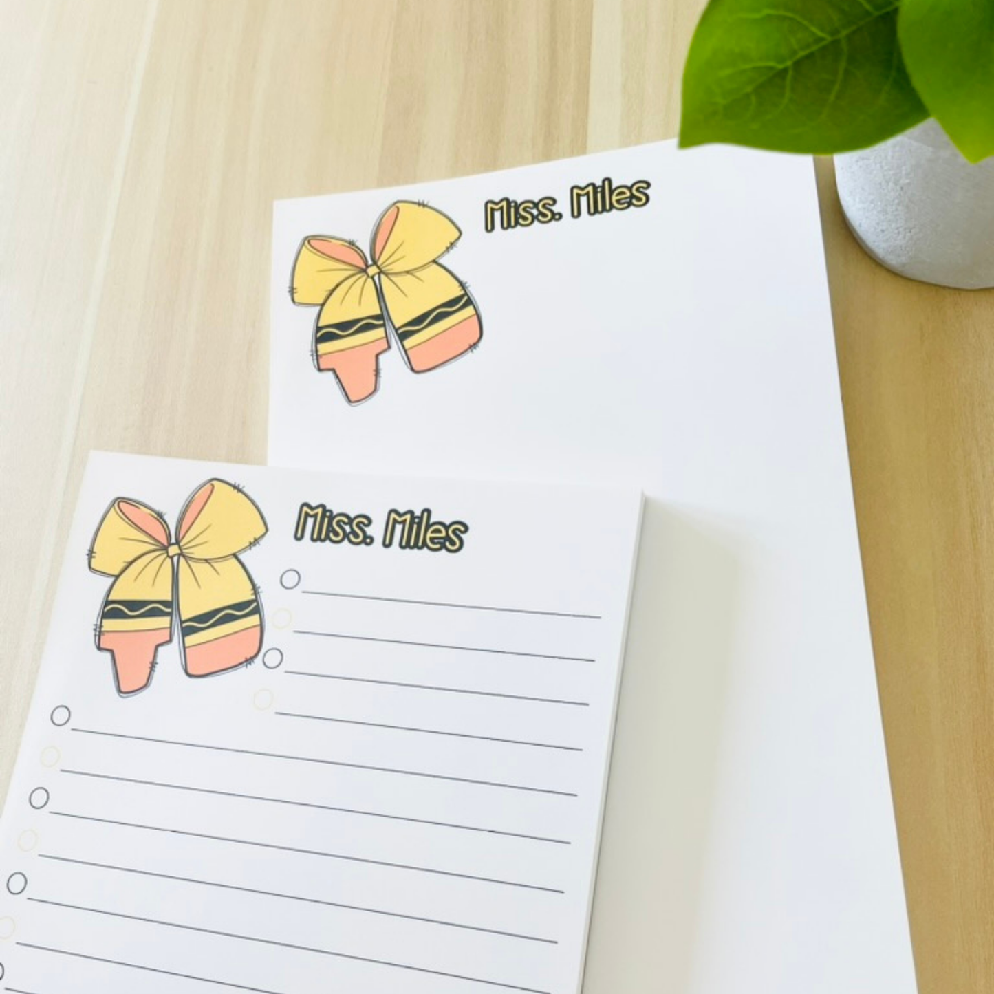 Colorful Bow Notepad