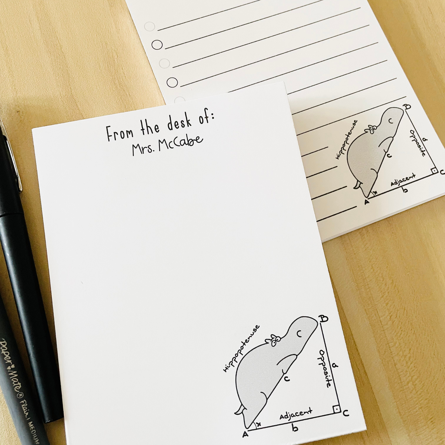 Hippopotenuse Notepad