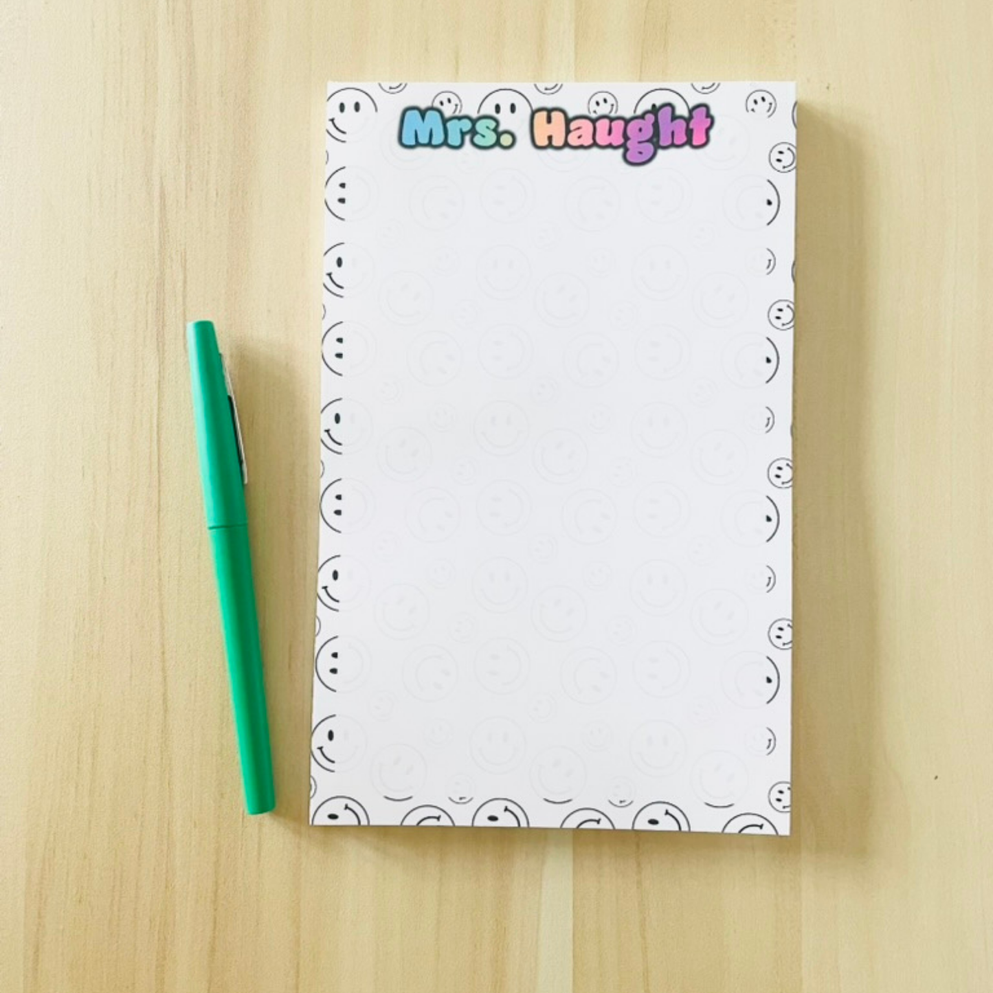 Retro Smile Notepad