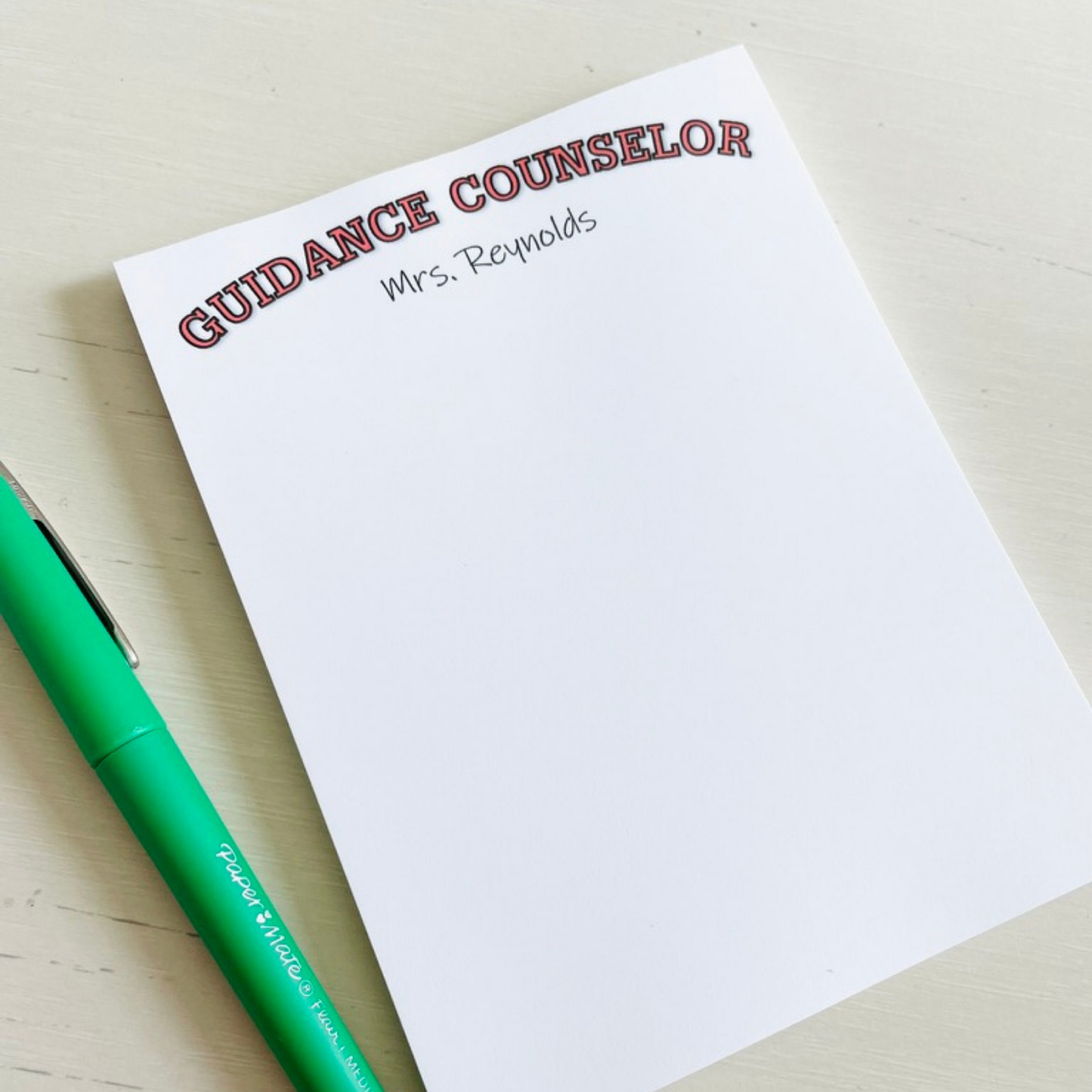 Customize Teacher Job Notepad