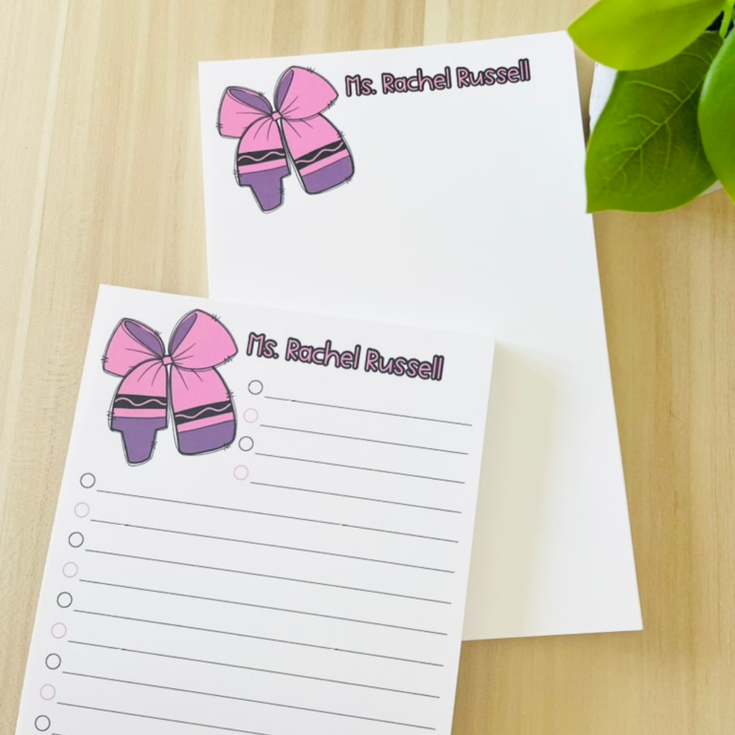 Colorful Bow Notepad