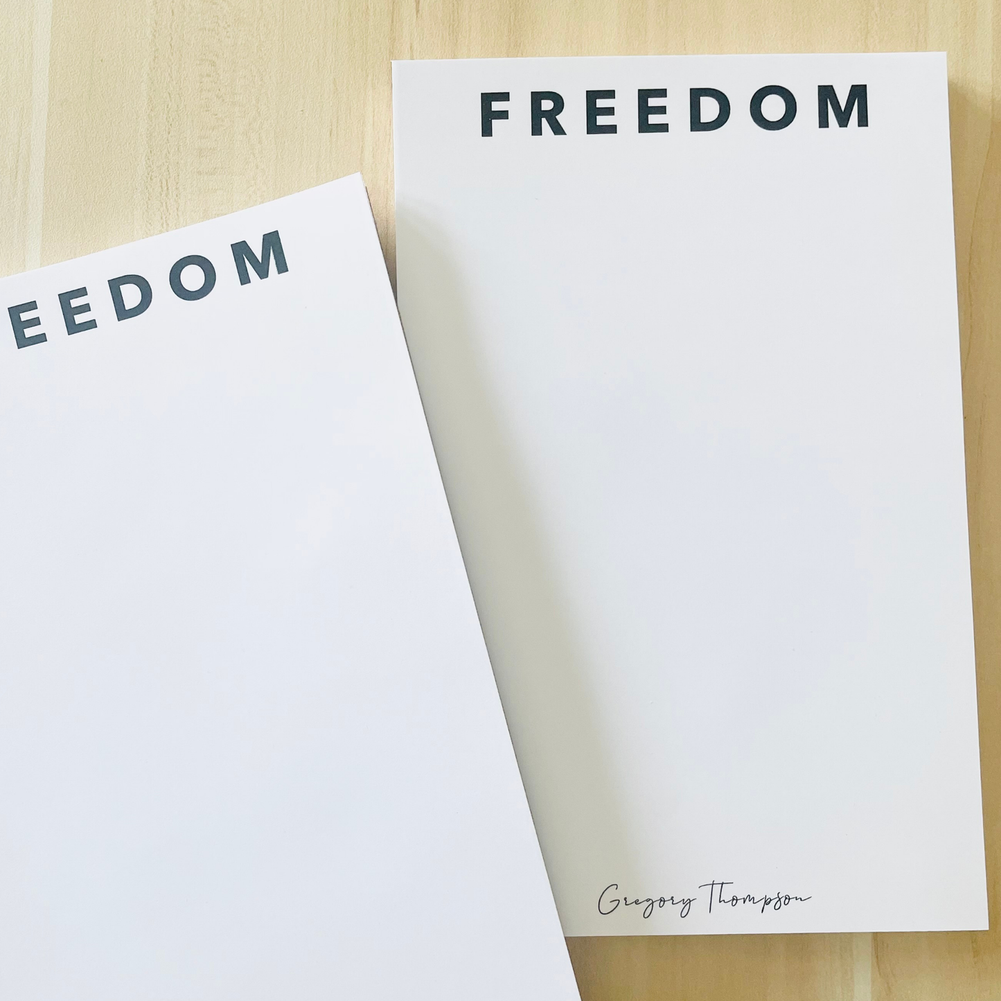 Charlie Kirk Freedom Notepad