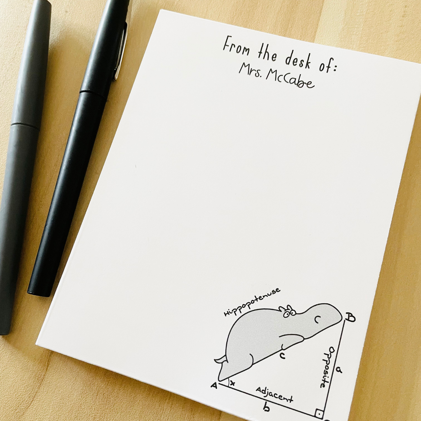 Hippopotenuse Notepad