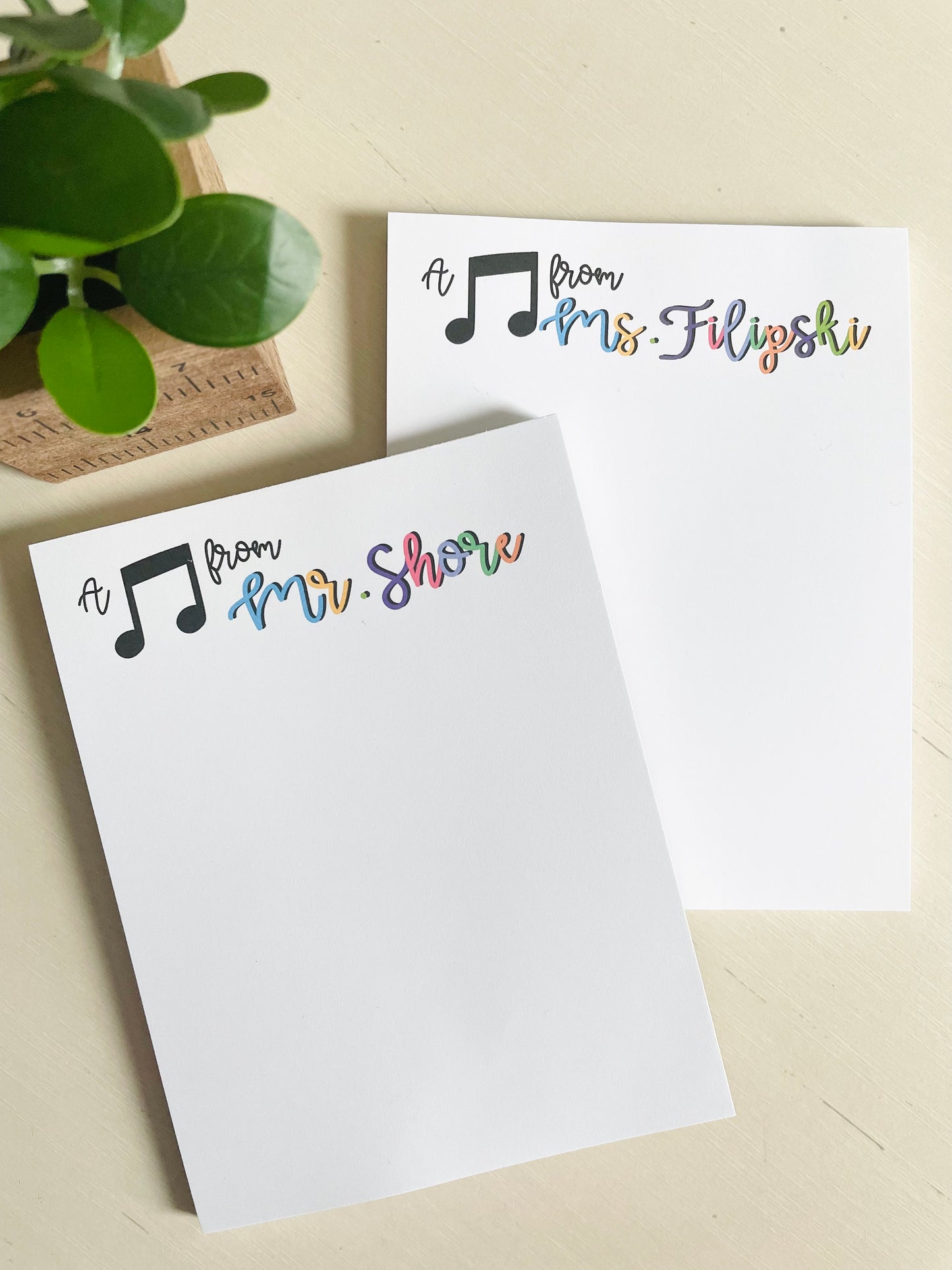 Music Teacher Notepad Gift