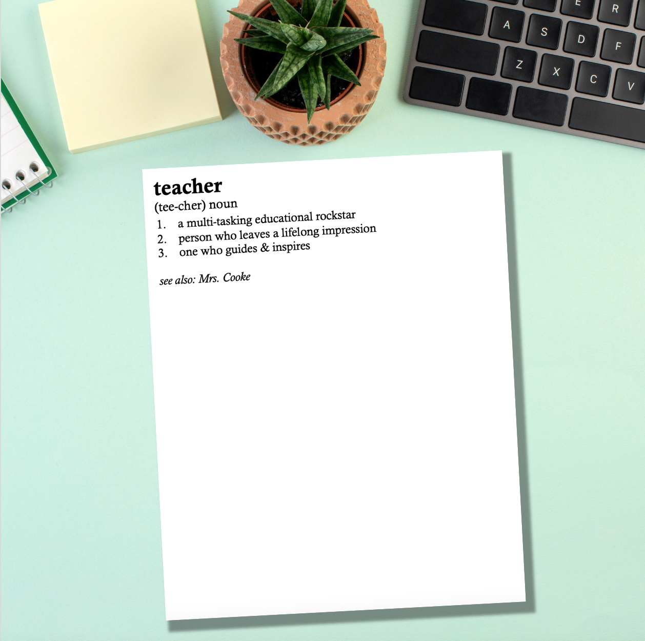 Define Teacher Notepad