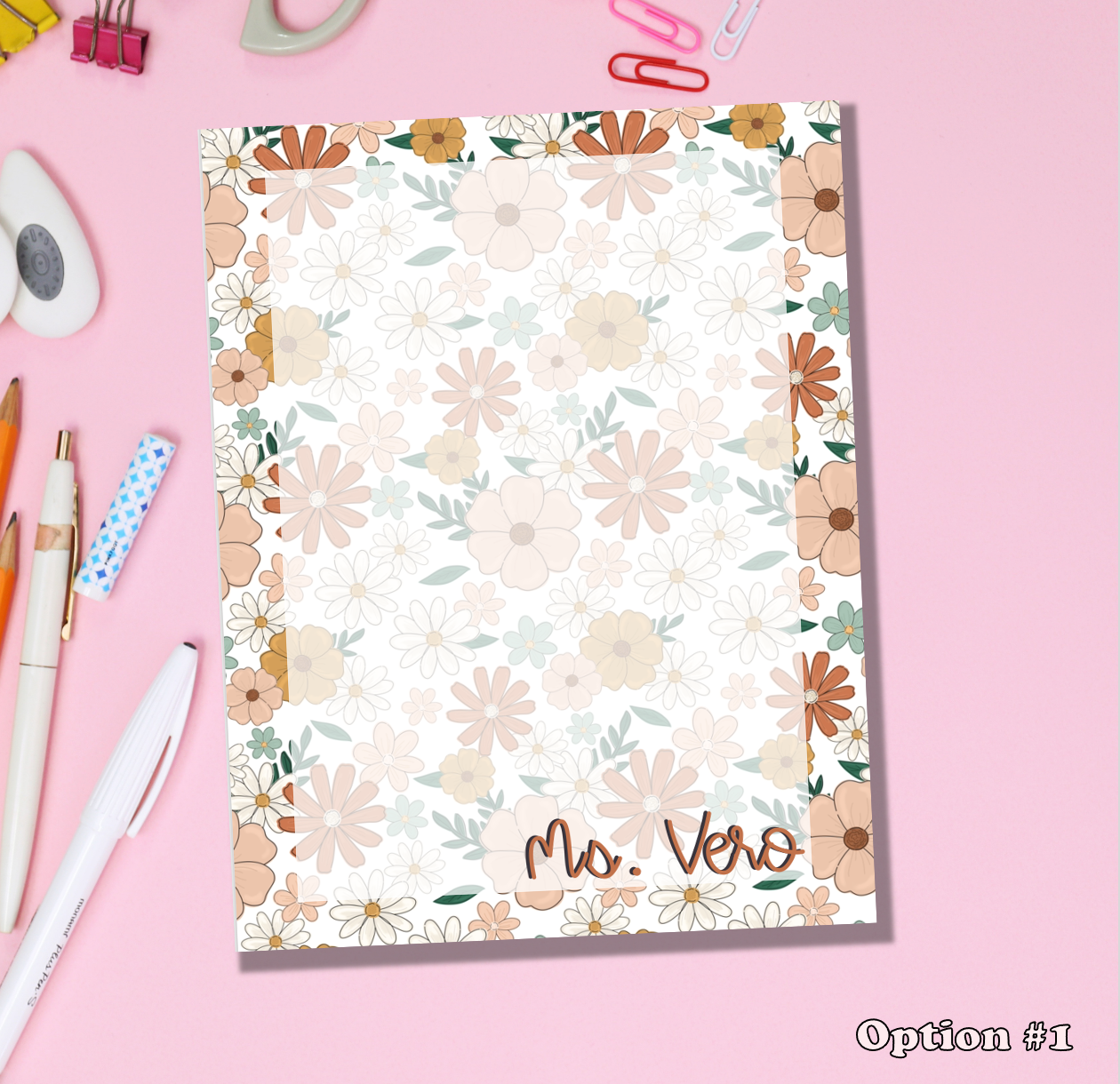 Boho Flower Notepad