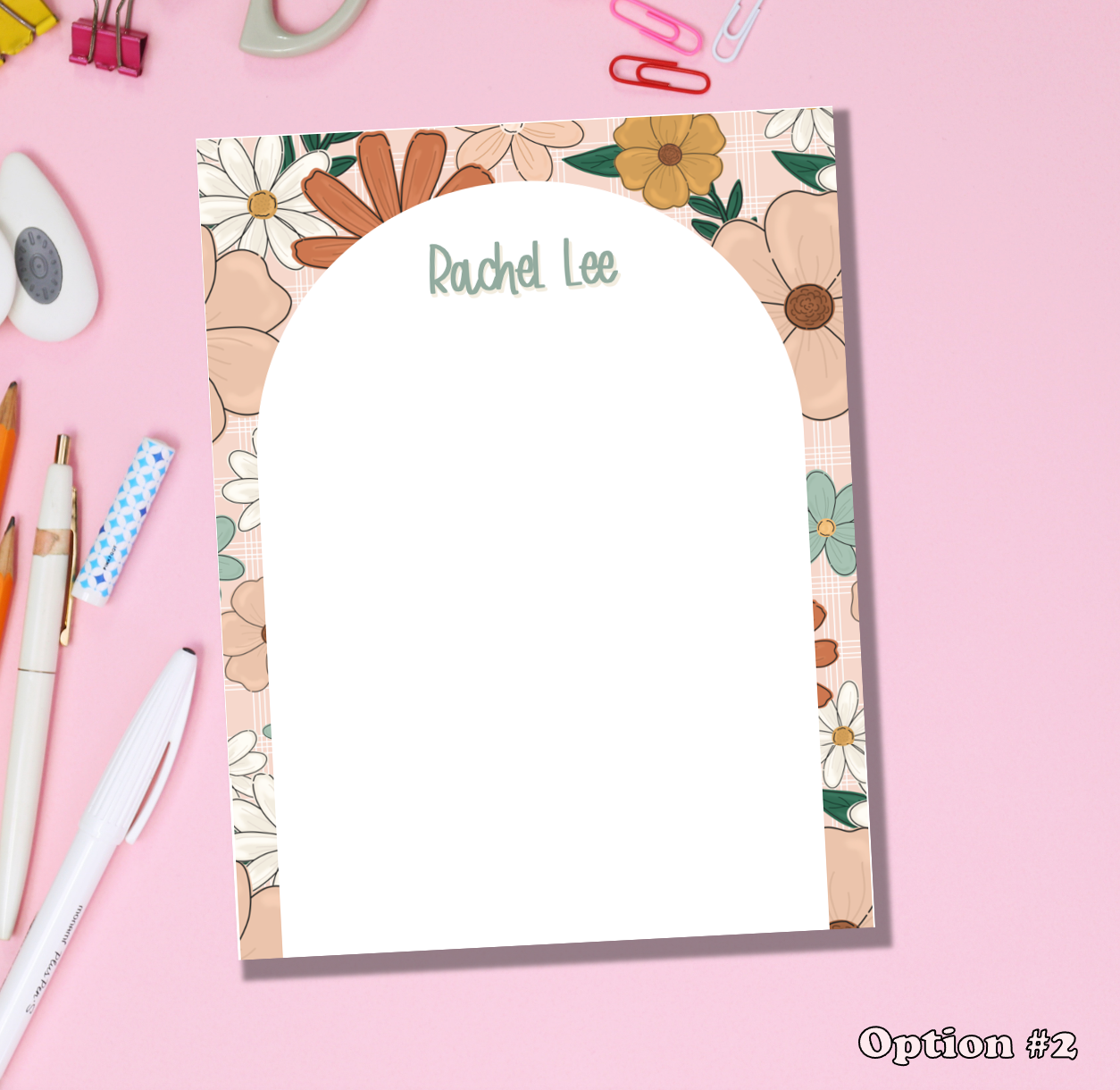 Boho Flower Notepad