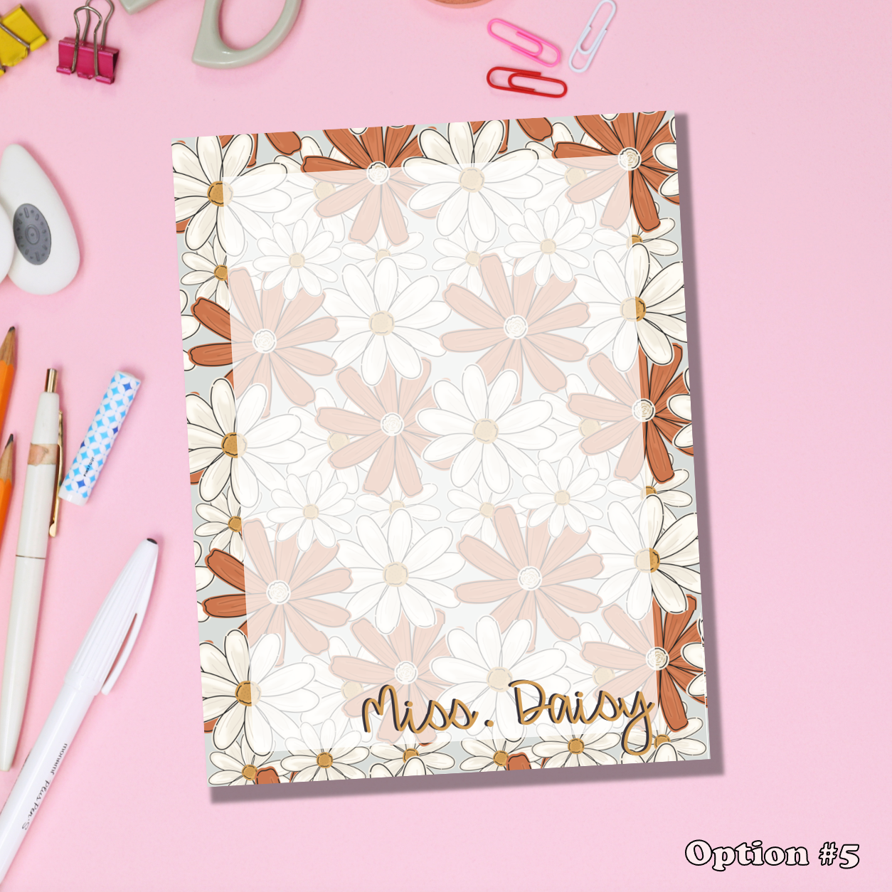 Boho Flower Notepad