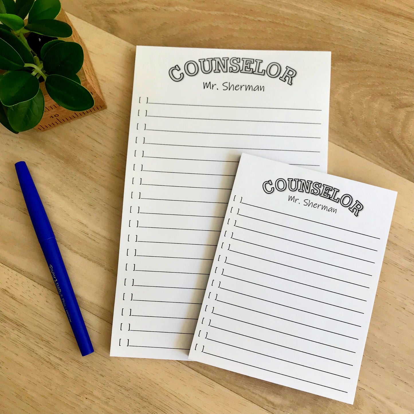 Customize Teacher Job Notepad