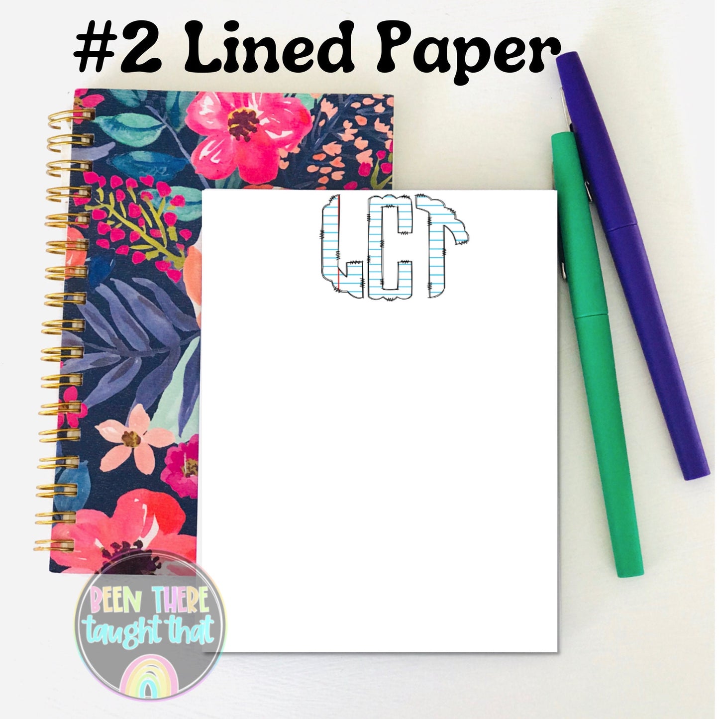Teacher Monogram Notepad