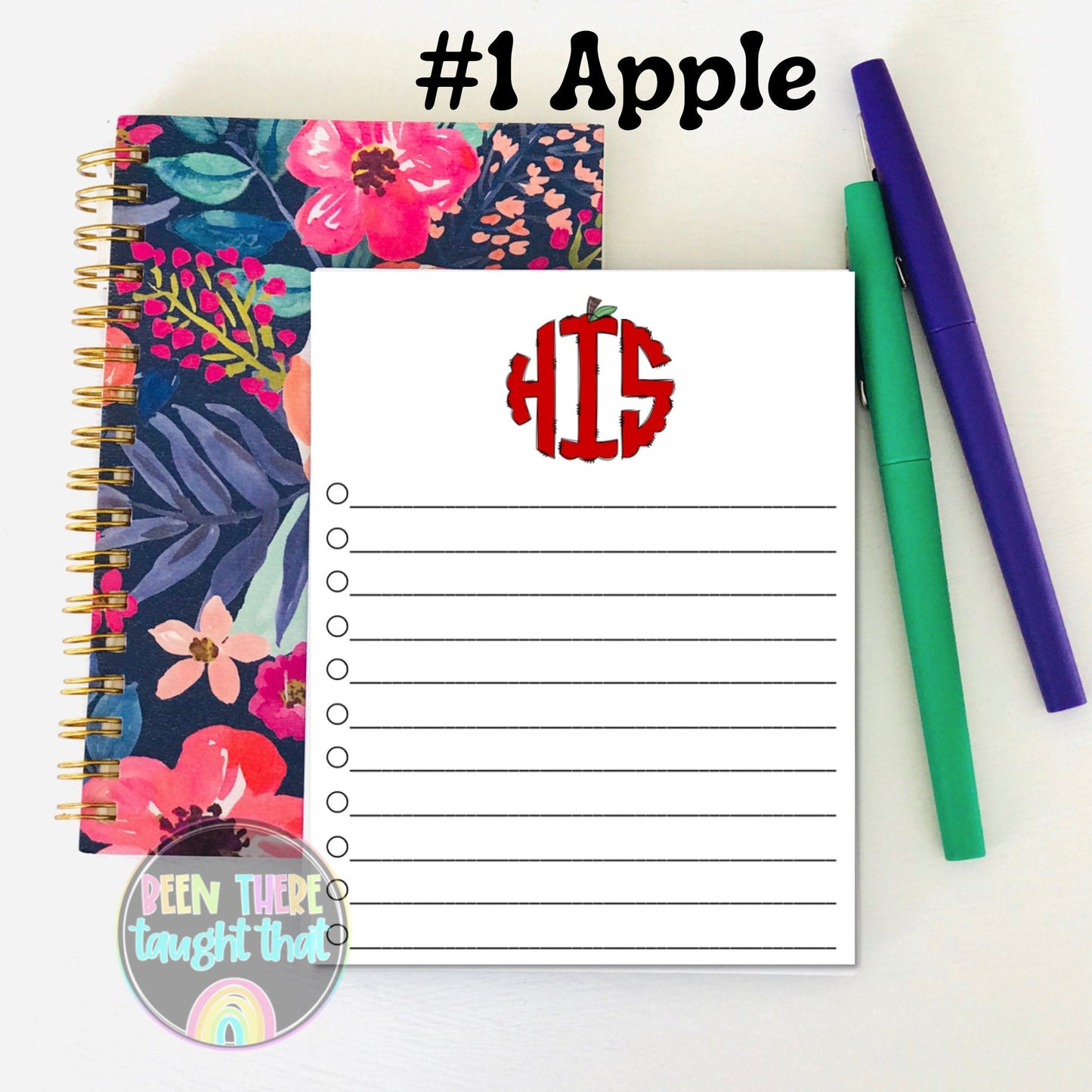 Teacher Monogram Notepad