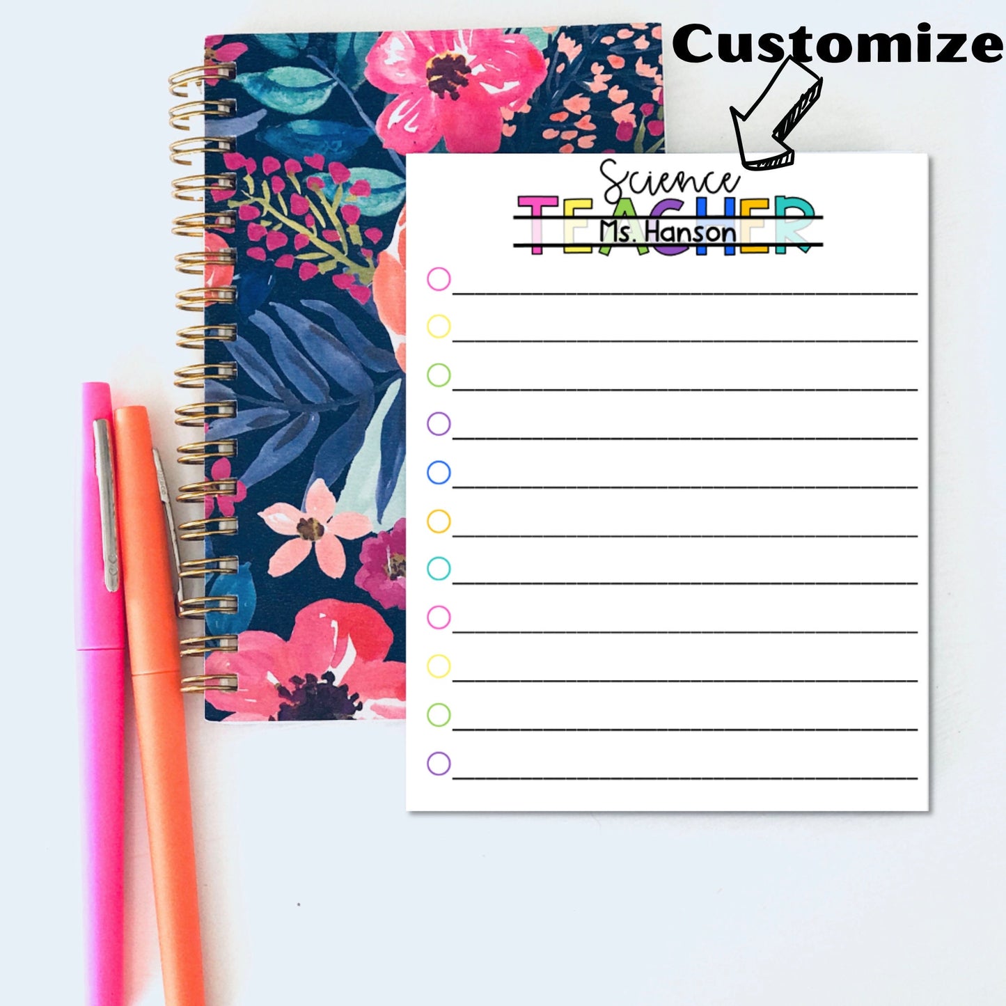 Colorful Teacher Title