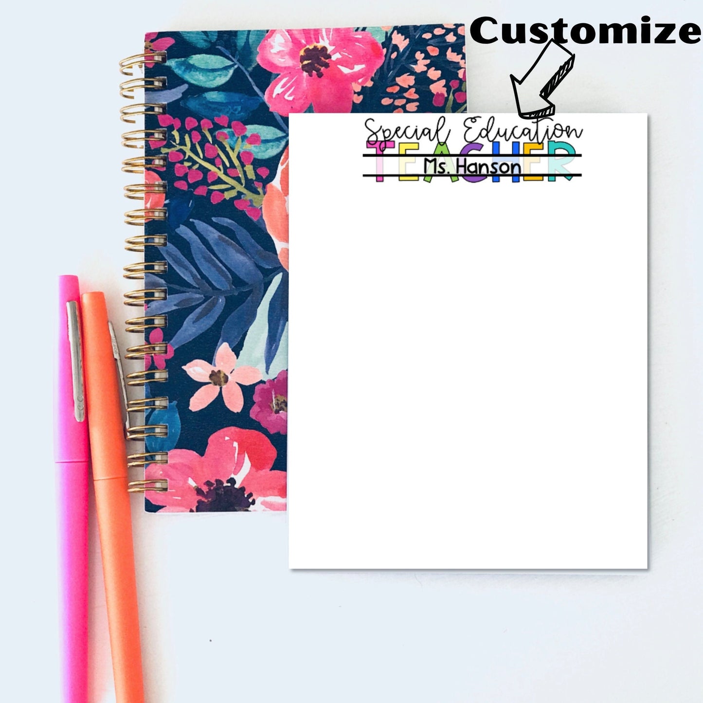 Colorful Teacher Title
