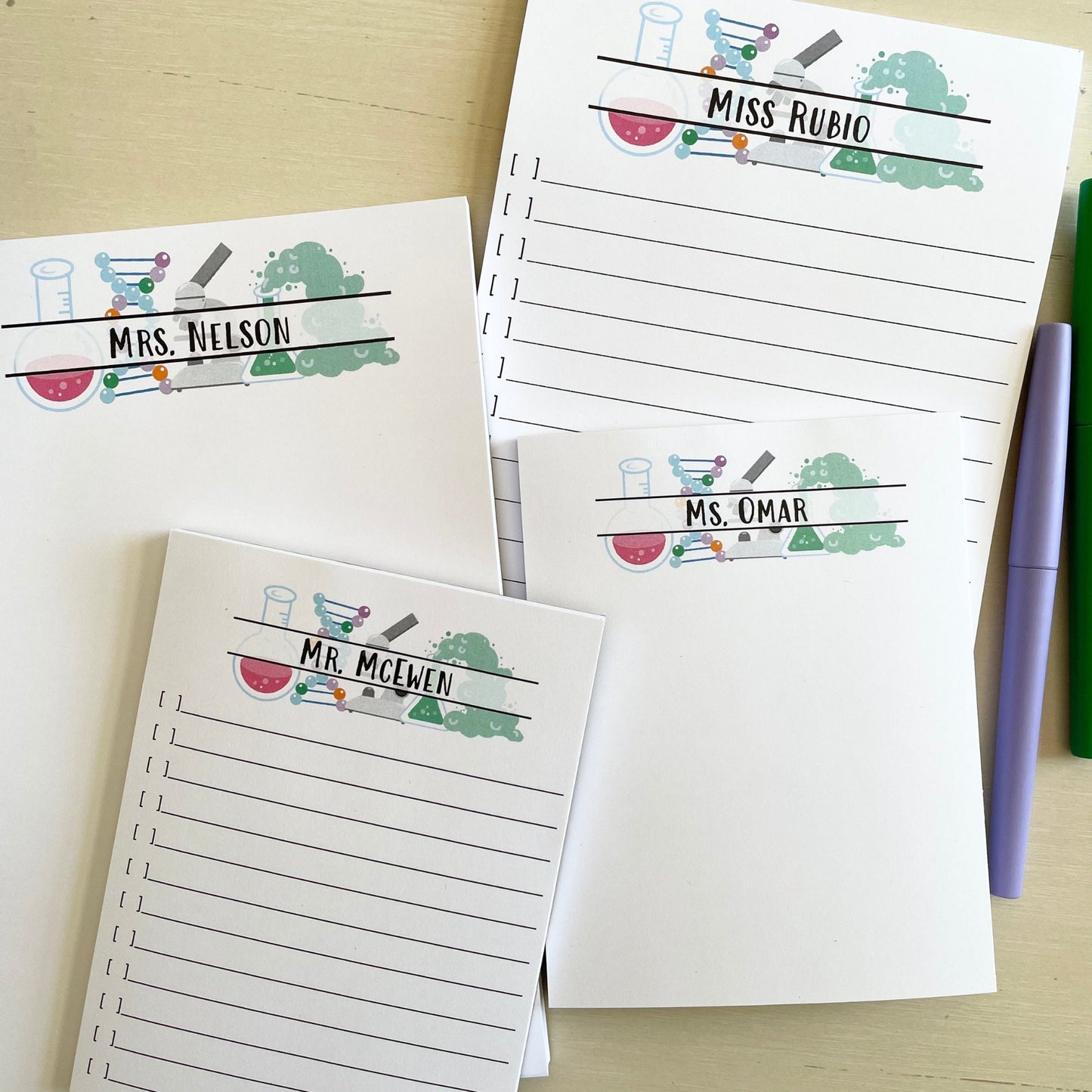Science Teacher Notepad