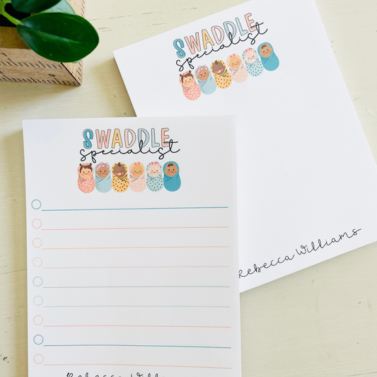 Swaddle Specialist Notepad