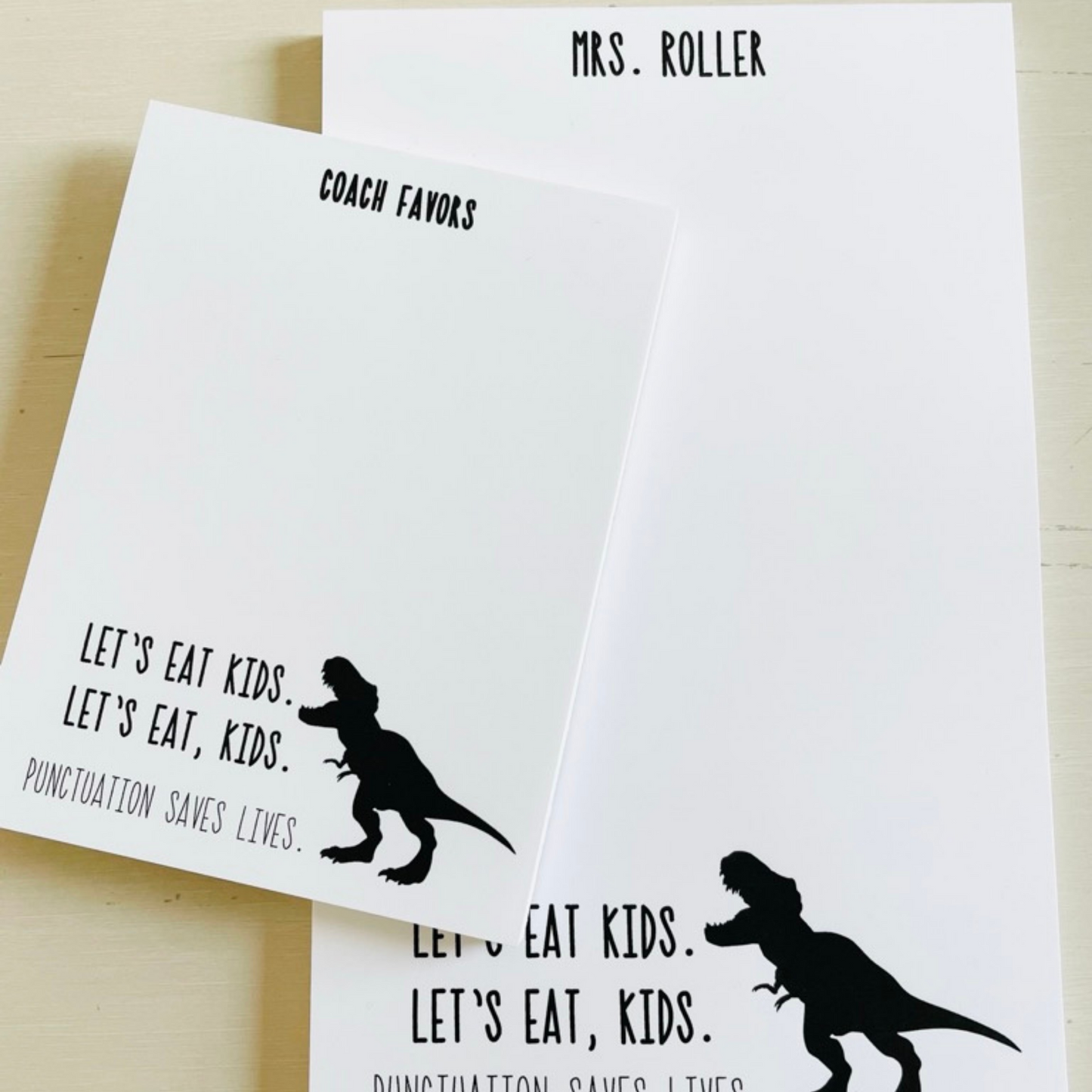 English Teacher Notepad- Punctuation Matters