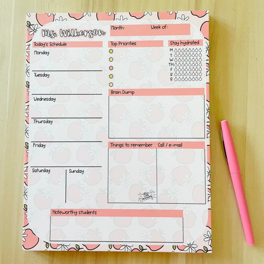 Apple & Daisy Teacher Planner