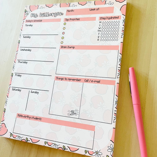 Apple & Daisy Teacher Planner