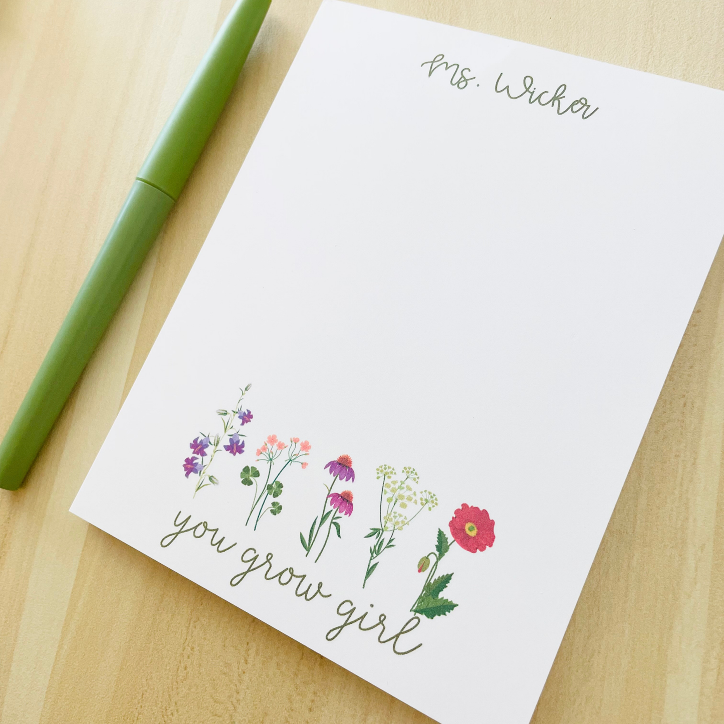 You Grow Girl Notepad
