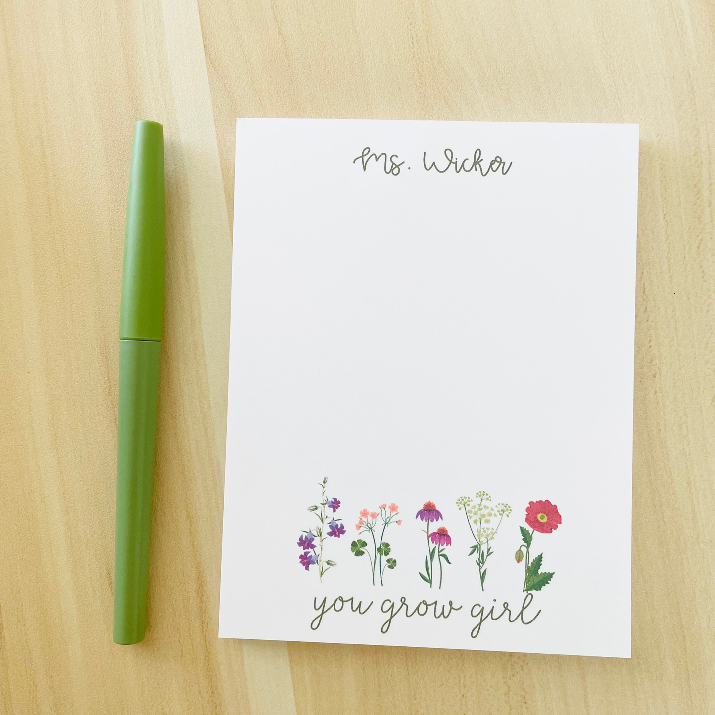 You Grow Girl Notepad