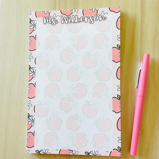Apple & Daisy Notepad