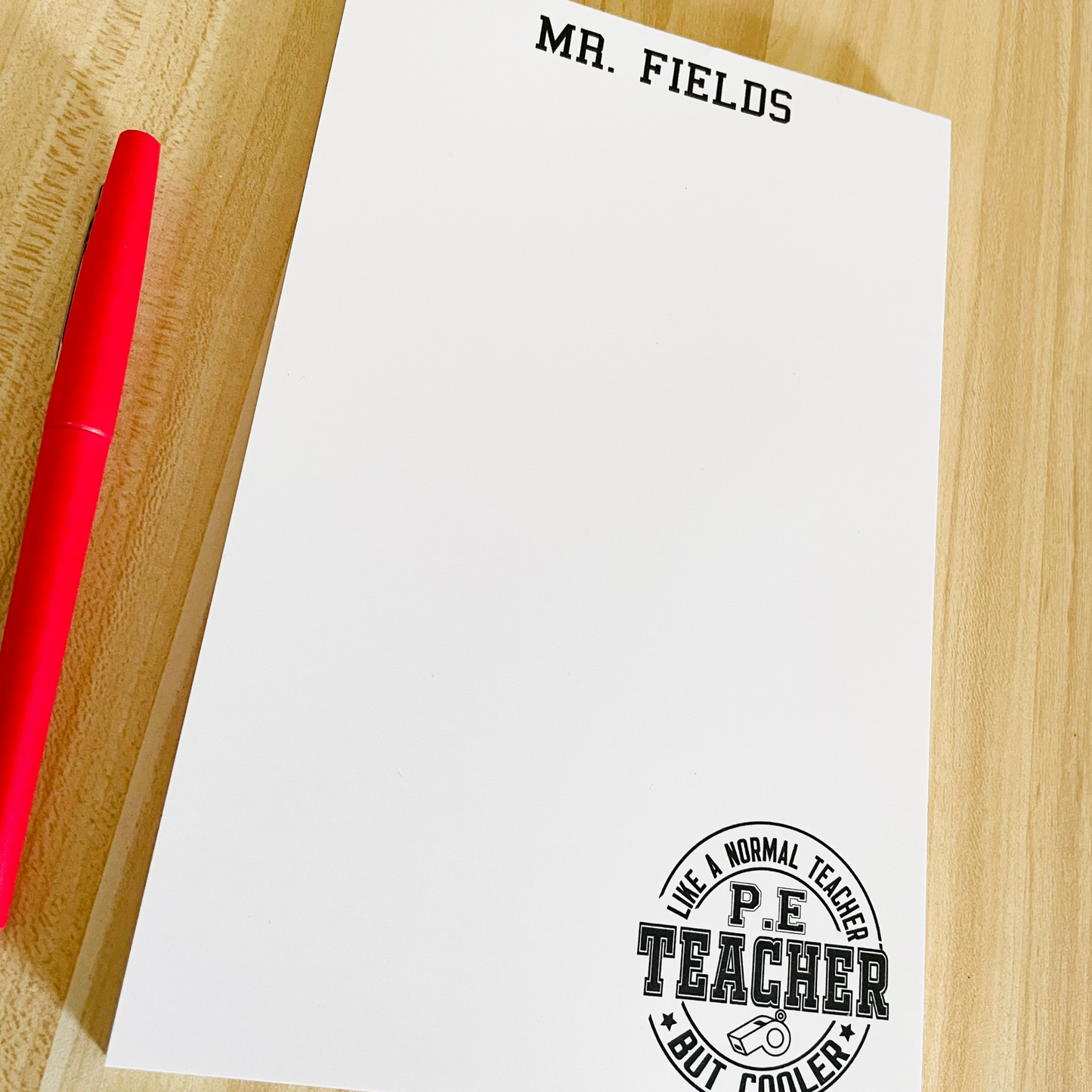 PE Teacher Notepad