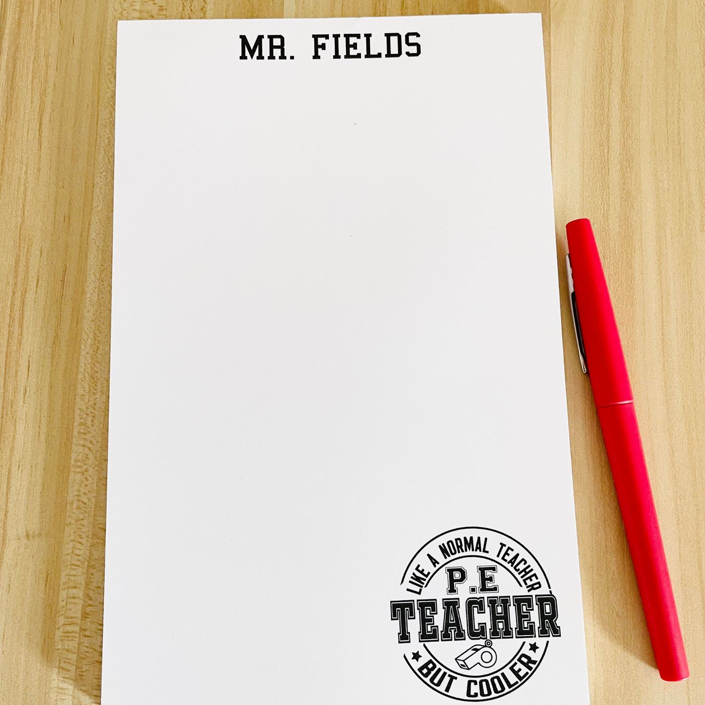 PE Teacher Notepad