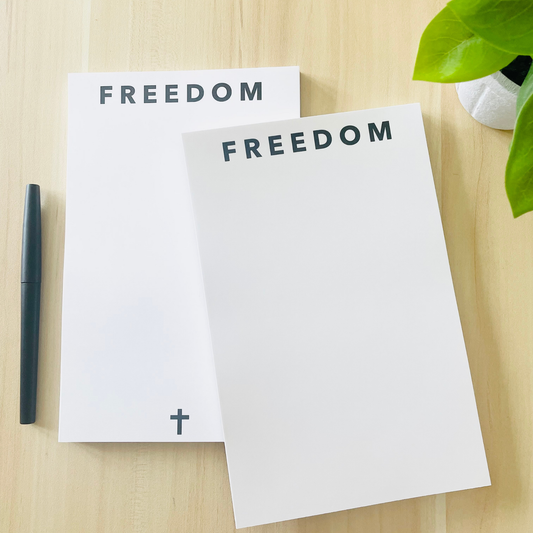 Charlie Kirk Freedom Notepad
