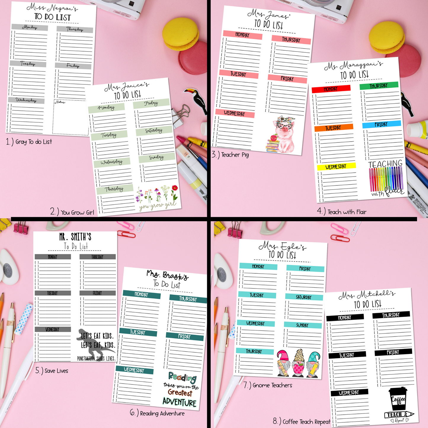Teacher Weekly To Do List
