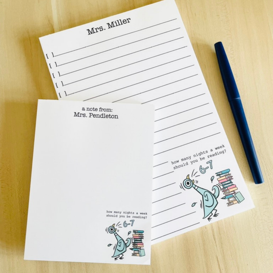 Reading Teacher Notepad 6-7